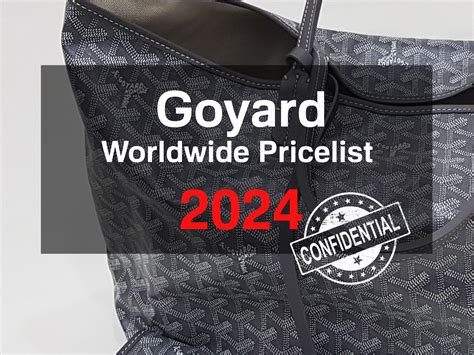 goyard price in paris|Goyard artois pm price 2024.